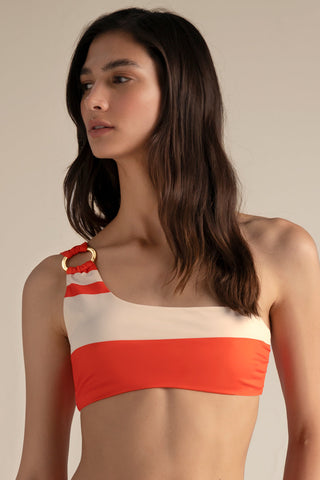 Balnéaire, Bikini top un hombro, RE.0B11052, Trajes de baño, Top, BIKINI