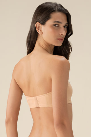 Brasier strapless con copa