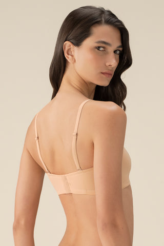 Brasier strapless con copa