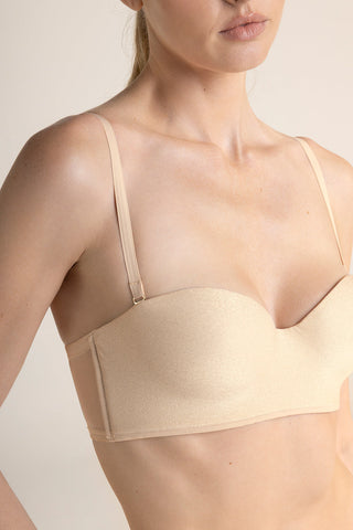 Touché México, Brasier strapless con copa, Ropa intima femenina