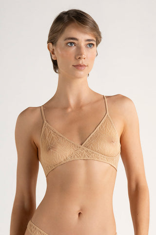 Touché México, Brasier triangular sin copa, Lingerie, Ropa interior femenina