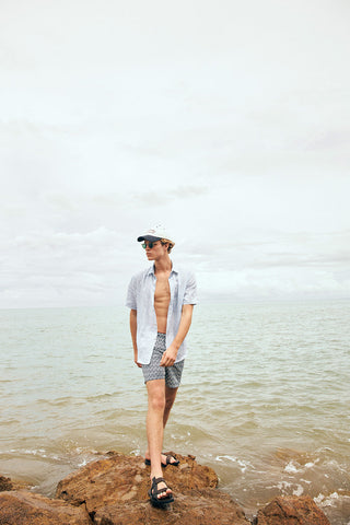 Îlot México, Pantaloneta bahía, Verano, Playa, Ropa para hombre