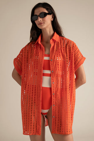 Balnéaire, Camisa manga corta, RE.0A12052, Ropa de playa, Camisas