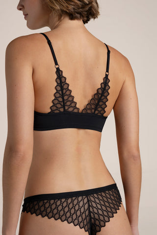 Touché México, Brasier triangular sin copa, Lingerie, Lencería mujer, Ropa interior