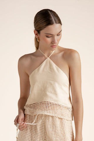 Touché México, Balneaire, Top halter, Ropa de playa mujer, Verano, Playa, Salida de baño