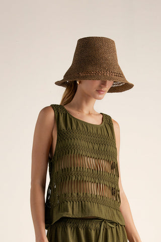 Touché México, Balneaire, Top manga corta, Ropa de playa mujer, Verano, Playa, Salida de baño